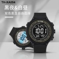 Multifunctional black screen electronic watch male student swimming Korean luminous alarm clock sports