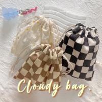 cloudy bag.⛅️?•ถุงผ้าทรงเชือกรูด ผ้าลูกฟูก น่ารักมาก ใส่ของจุกจิกอเนกประสงค์ มีทั้งหมด 4 สี