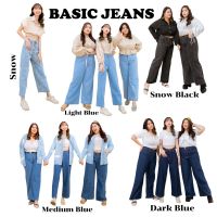 ✨Basic Jeans | กางเกงยีนส์ขากระบอก กางเกงสำหรับสาวอวบ chubbybuthappy