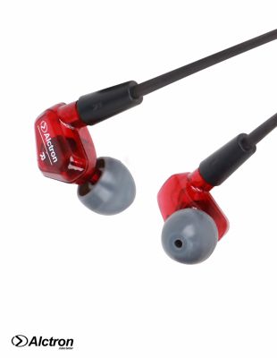 Alctron  AE07 หูฟังอินเอียร์ หูฟังมอนิเตอร์ หูฟังเพลง สายยาว 1.6 ม. หัวชุบทอง (In Ear Monitoring Music Headphone) + แถมฟรีกระเป๋า & จุกยาง & หัวแปลงแจ็ค