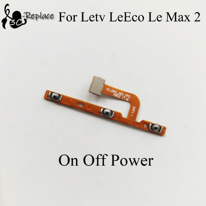 ปุ่มเปิด/ปิดไอโฟนเปิด/ปิดปุ่มกดเพิ่มวอลลุ่มริบบิ้นสายเคเบิลงอได้สำหรับ Leeco Le Max Letv 2 Max2 X820 X821 X822 X829 X823