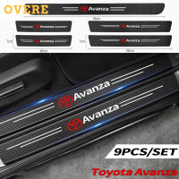 สติกเกอร์แบบแถบติดขอบไวนิลคาร์บอนไฟเบอร์สำหรับติดบนรถอุปกรณ์เสริม Toyota Avanza