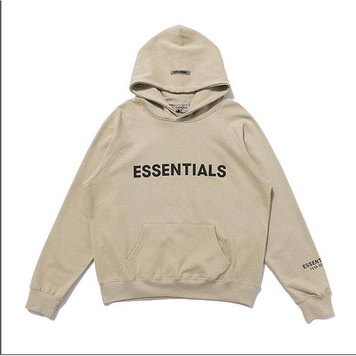 Fear Of God Essentials New Logo Rubber Printed Cotton Oversized Casual 