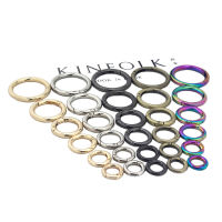 【2023】Metal Spring Gate O Ring Openable Keyring Leather Craft Bag Belt Strap Buckle Trigger Snap Clasp Clip Connector DIY Accessory