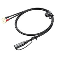 60cm SAE Extension Cable Adapter SAE to O Ring Terminal Harness Quick Disconnect 10A Fuse for Tractor Motorcycle Trucks Cars RV