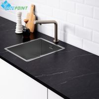 0.4x2M Thick Matte Black Marble Wallpaper PVC Self-Adhesive Kitchen Oilproof Desktop Rock Slab Countertop Refurbishment Stickers