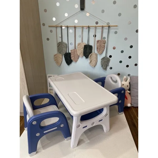 Childrens toddler study table with 2 chairs Lazada PH