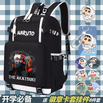 MXBC Anime Naruto Backpack School Bag Three-Piece Men's and