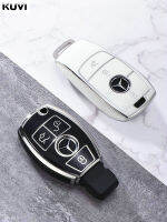 【YY】Electroplate TPU Car Key Case Cover Shell Fob For Benz A B C E S Class W204 W205 W21 2 W213 W176 GLC CLA AMG W177