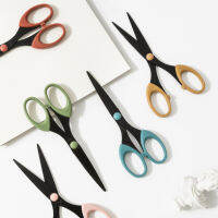 กรรไกร Retro Scissors ✂️ น้ำหนักเบา จับถนัดมือ กรรไกรสแตนเลส สีดำ Black Stainless Steel Scissors by mimisplan