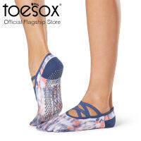 ToeSox โทซอคส์ ถุงเท้ากันลื่น ปิดนิ้วเท้า สายไขว้ รุ่น Elle