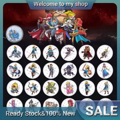 Full set 25PCS/Set Round Card Coins for The Legend of Zelda Breath of the Wild Amiibo with free Storage Box / 塞尔达传说旷野之息