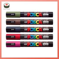 UNI ยูนิ POSCA Medium Point สีเข้ม 5 สีชุด PC5M st682