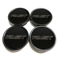 Style 4pcs 58mm FAST LOGO Refitting wheel hub caps 58mm OD &amp; 54mm ID wheel center cap  car rim cover cap japan racing for rims