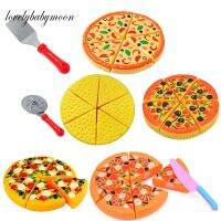 Kids Pizza Cutting Toy Simulation Plastic Pizza Dinette Child Toy Kitchen Pretend Play Food Cooking Kitchen Toys for Girls Kids