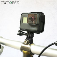 TWTOPSE ไฟฉายจักรยานกล้องคอมพิวเตอร์ผู้ถือ Mount Rack สำหรับจักรยานพับ Brompton ขายึดกล้องโกโปร/GARMIN/Bryton/CATEYE Light Part