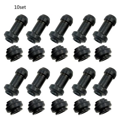 10Set Motorcycle Scooter Brake Upper Lower Pump Caliper Shock Absorber Sleeve Rubber Disc Brake Pump Waterproof Cap Dust Cover