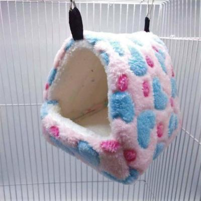 Hamster Cotton Nest Small Pet Plush Flannel Warm Bread Shaped Nest Bed Pet G3S5