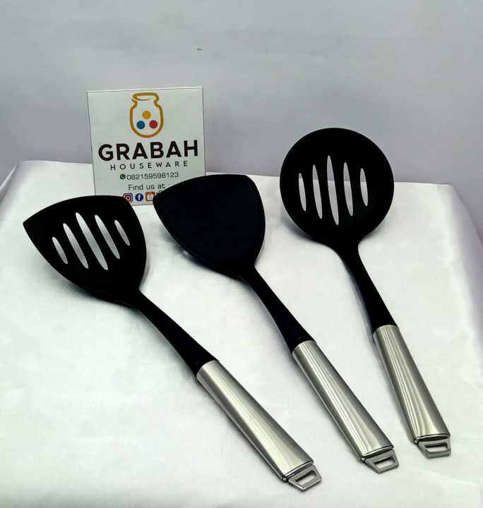 Makapal Spatula Irus Sodet Alat untuk Menggoreng Model Biasa / Kipas