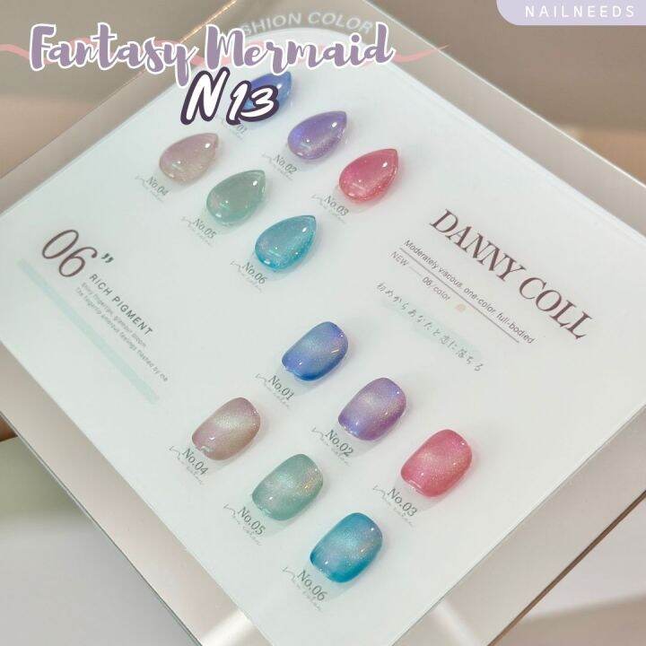 แบบแยกขวด-fantasy-mermaid-cateye-n13-สีแคทอาย-สีเจล-เล็บเจล