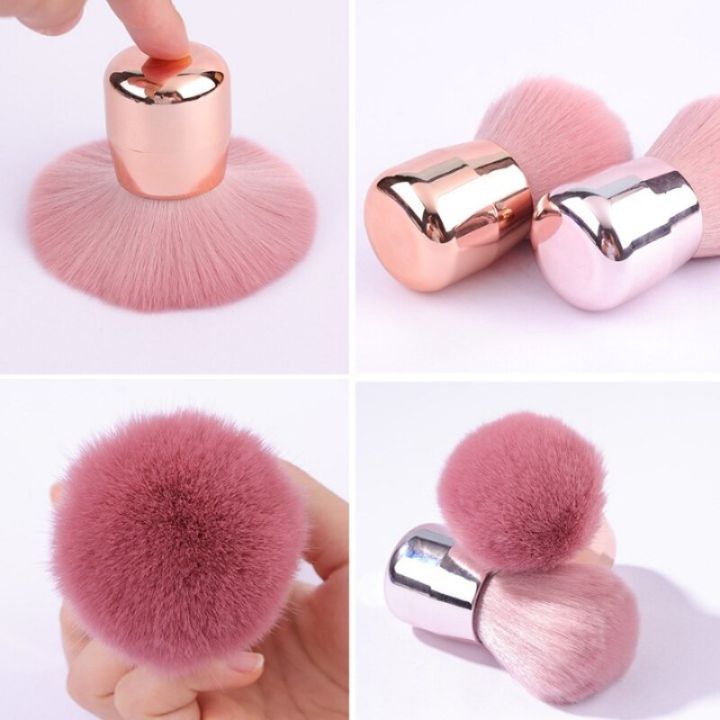 loose-powder-brush-mushroom-head-makeup-brush-pink-single-powder-brush-set-makeup-powder-brush-soft-hair-girl-blush-brush