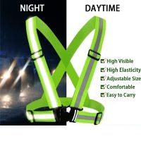；’；‘、。 Reflective Vest Reflective Glow Belt  Adjustable Elastic Safety Vest Outdoor Reflective Belt High Visibility Ultralight &amp; Comfy