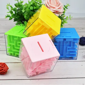 Puzzle Gift Case Box with Secret Compartments Wooden Money Box to