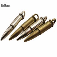 BoYuTe (50 Pieces/Lot) Metal Alloy 33x12MM Bullet Pendant Charms Diy Hand Made Jewelry Accessories