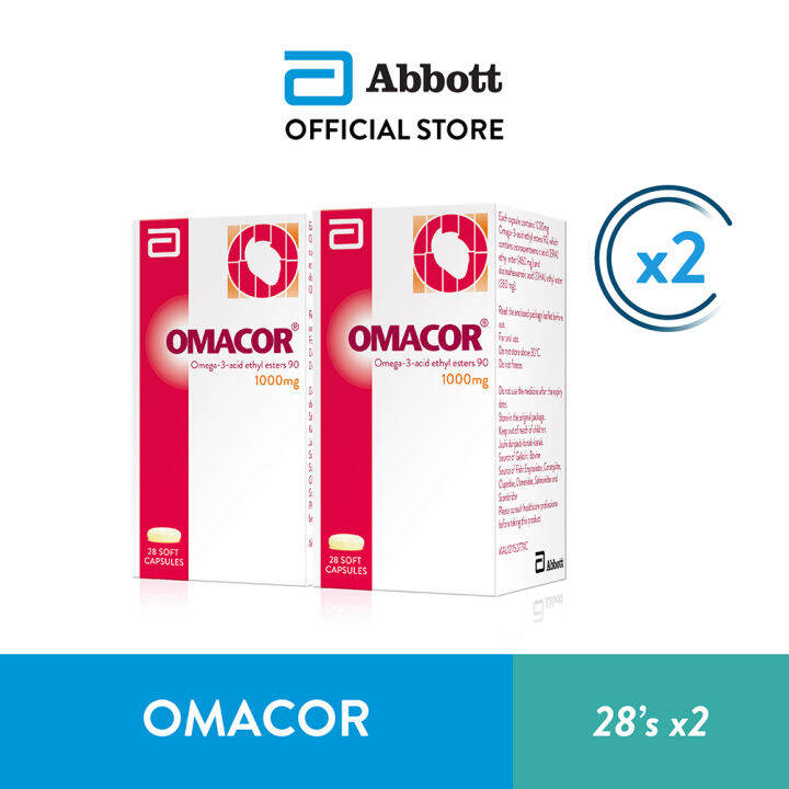 Abbott Omacor Omega3 1000mg 28's x 2 Lazada