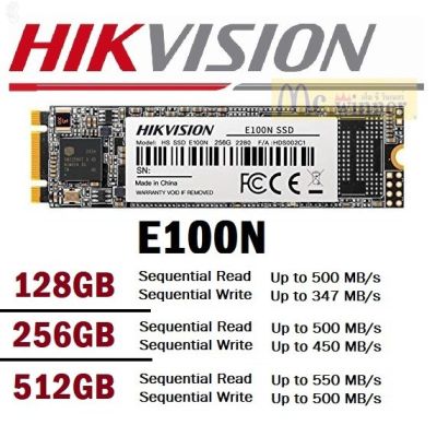 ลด 50% (พร้อมส่ง)แรงส์ 6.6128GB | 256GB | 512GB SSD (เอสเอสดี) Hikvision E100N (HS-SSD-E100N) M.2 2280 (SATAIII 6Gb/s)- 3 ปี(ขายดี)