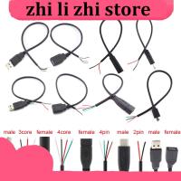 zhilizhi Store Wire Micro USB 2.0 Type-C AUX Mono Connector Power Supply Extension Cable Charger Male to Female 2-pin 4-pin Data Line