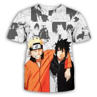 เสื้อยืดคอกลมแขนสั้นผู้ชาย Naruto Pullover Cartoon