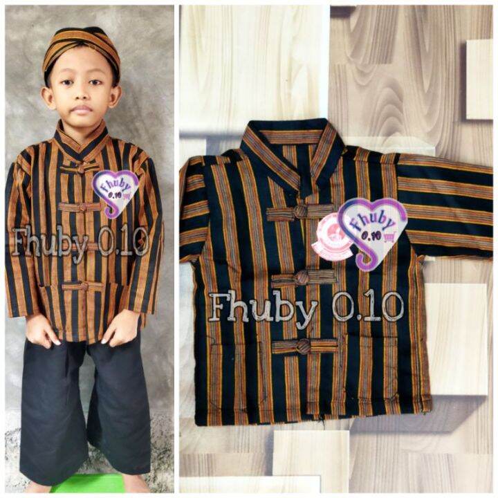 Surjan Tenun Lurik Anak klasik - Baju Adat Anak Murah | Lazada Indonesia
