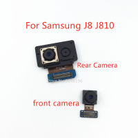 1ชิ้น Kembali Besar Kamera Belakang Utama Modul Kamera Depan สายเคเบิลงอได้ untuk J8 Samsung Galaxy J810 J810F Bahagian Ganti Asal