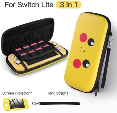กระเป๋าสำหรับNintendo Switch Lite,ป้องกันแบบพกพาเปลือกแข็งท่องเที่ยวCover Bagที่มี 8 ช่องเสียบการ์ดเกมสำหรับสวิทช์Liteเกมและอุปกรณ์เสริม