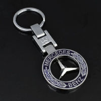 YK | 1Pcs สำหรับ Mercedes เบนซ์เอเอ็มจี B R G Class GLK GLA C200 E200พวงกุญแจรถโลหะ Key Ring Key Chain รถอุปกรณ์เสริมรถยนต์