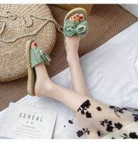 New Fashion Sandals?มาใหม่!! รองเท้าแตะแฟชั่น  แต่งโบว์ไข่มุกรัดส้น