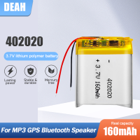 1-4pcs 402020 3.7V 160mAh โพลิเมอร์แบบชาร์จไฟได้สำหรับ MP3 MP4 MP5 GPS PSP DVD P หลอดไฟ LED Li-Po เซลล์