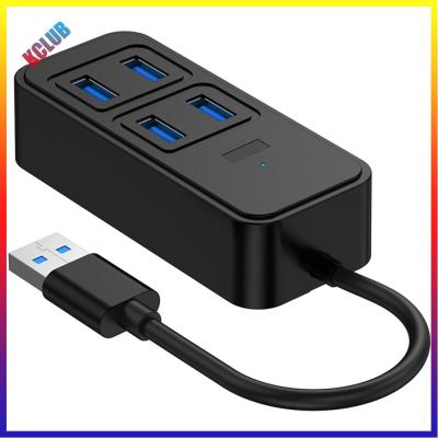 แล็ปท็อป4พอร์ตอะแดปเตอร์ศูนย์กลาง USB Type C USB 3.0เครื่องแยกอเนกประสงค์ USB หลากหลายรางช่องยูเอสบีอะแดปเตอร์ศูนย์กลาง USB HUB กระจายช่อง USB สำหรับคอมพิวเตอร์พีซี