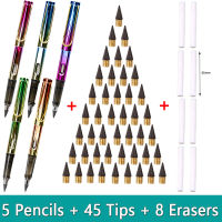 58ชิ้นนิรันดร์ดินสอสำหรับการเขียนไม่มีเหลา Kawaii ไม่จำกัดอินฟินิตี้ดินสอไส้ปากกายางลบอุปกรณ์ศิลปะโรงเรียนเครื่องเขียน