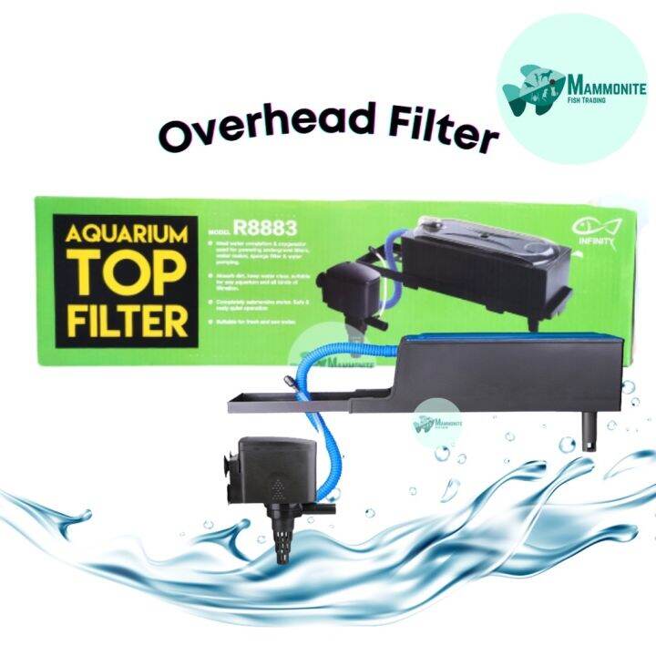 t7am2f7 Infinity Aquarium Top Overhead Filter 30 Watts R8883 For 50