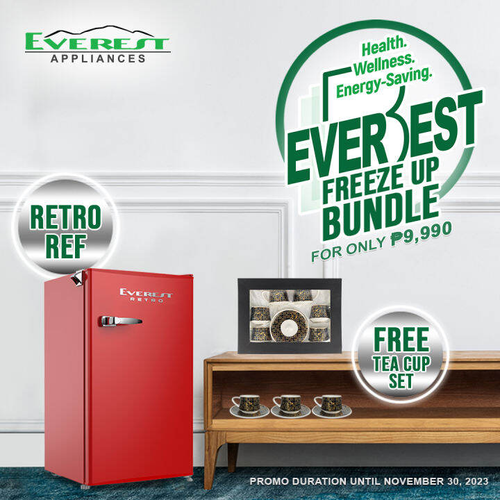 EVEREST Refrigerator, Personal Refrigerator, Retro Style 3.6 cu. ft. With Free Tea Cup Sale