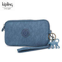 Kipling กระเป๋าใส่เหรียญผู้หญิง,กระเป๋าคลัทช์ใส่เหรียญกระเป๋าลิงกระเป๋าถือแบบยาวชุดอุปกรณ์เสริมสำหรับกระเป๋าถือ