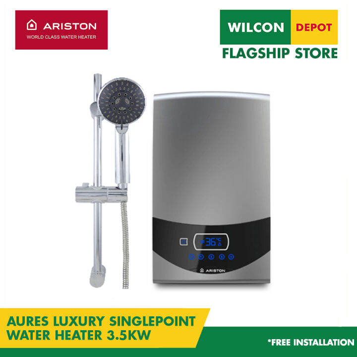 ARISTON Aures ST35E Luxury Single Point Water Heater 3.5 by Wilcon Depot |  Lazada PH