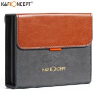 K&amp;F Concept 5.12 inch Leather Lens Filter Case Carrying Filters Bag Pouch for Round or Square ND CPL Filters Filters