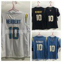 เสื้อเจอร์ซีย์ NFL Lightning Chargers ลายปัก 10 HERBERT เครื่องแต่งกายสำหรับเด็ก สุภาพสตรี