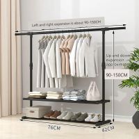 Simple clothes drying rack floor-to-ceiling folding hanger balcony clothes drying rack household Cleaning Tools