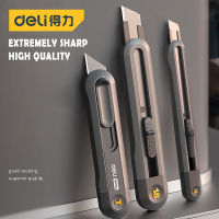 Deli สีดำใบมีด Sk2 3รูปแบบคุณภาพสูงเครื่องมือ Push ปุ่ม Self-Locking เครื่องตัดกระดาษยูทิลิตี้มีดอุปกรณ์เฟอร์นิเจอร์สำนักงาน