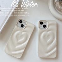 เคสโทรศัพท์ Tpu แบบน่มหัวใจรักสีขาวนม3D แบบไม่สม่ำเสมอสำหรับ Iphone 14PROMAX 14 13 Pro Max 12 Pro Max 11 Pro Max Max