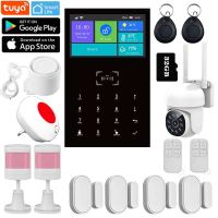 【LZ】☊  PG109 Tuya WIFI GSM Alarm System Home Burglar Security Works With Alexa Wireless Smart Life Door Window Sensor IP Camera